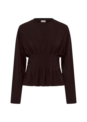 Inez ls bluse Ganache Gestuz 